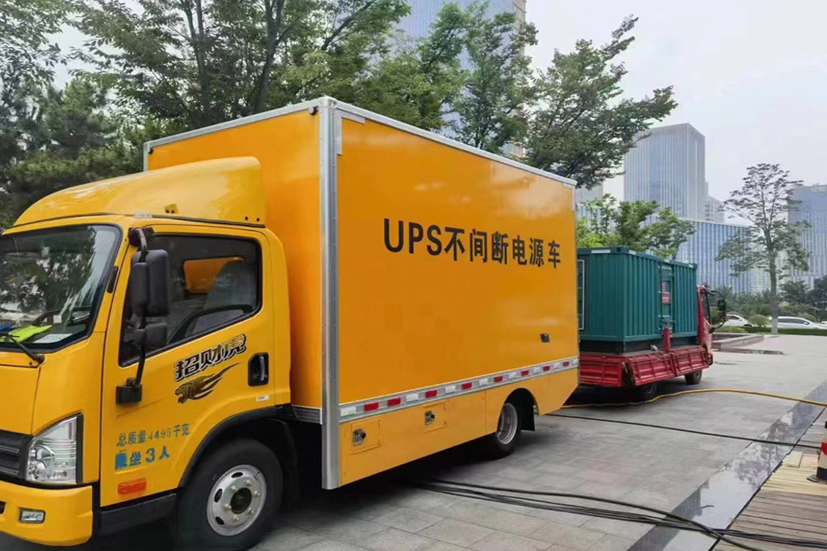 通化发电机租赁施工现场