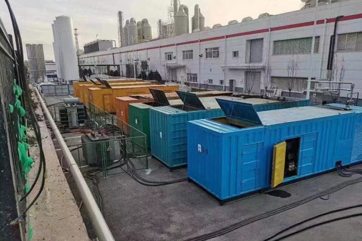 通化发电机租赁施工现场